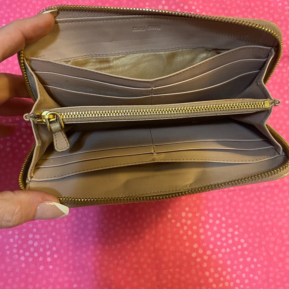 Pink Miu Miu Long Wallet Authentic - image 2